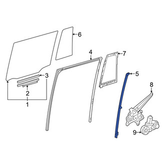 Toyota OE - Rear Left Door Window Frame