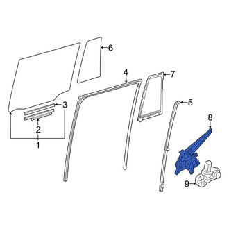 Toyota OE - Rear Right Window Regulator