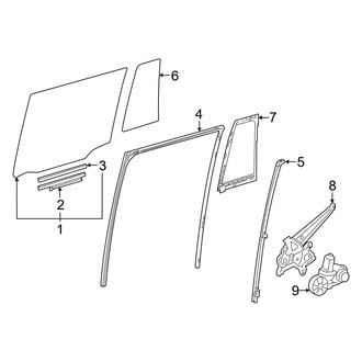 Toyota OE - Rear Door - Glass & Hardware