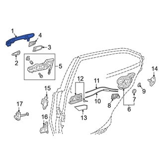 Toyota OE - Rear Outer Exterior Door Handle