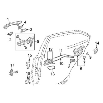 Toyota OE - Rear Door - Lock & Hardware