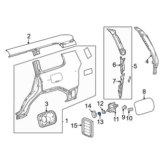Toyota OE - Fuel Filler Door Lock Actuator Grommet