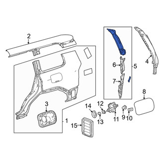 Toyota OE - Rear Left Inner Quarter Panel Reinforcement