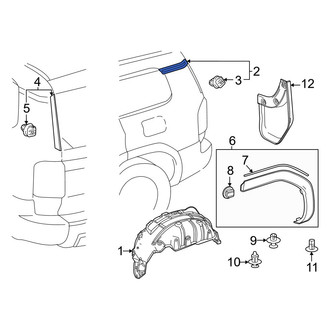 Toyota OE - Rear Left Upper Quarter Panel Molding