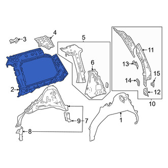 Toyota OE - Rear Left Quarter Panel Reinforcement