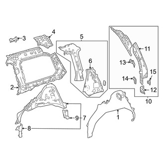 Toyota OE - Quarter Panel - Inner Structure