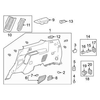 Toyota OE - Quarter Panel - Interior Trim (Lower Section, Passenger Side)