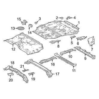 Toyota OE - Rear Body & Floor - Floor & Rails