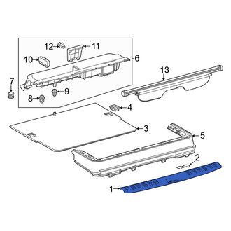 Toyota OE - Rear Liftgate Trim Scuff Plate
