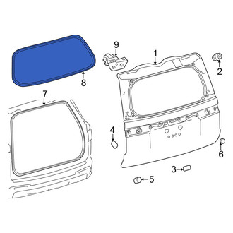 Toyota OE - Rear Back Glass Weatherstrip