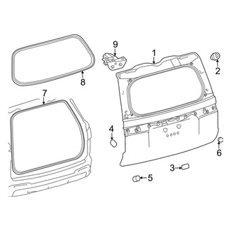 Toyota OE - Lift Gate - Gate & Hardware