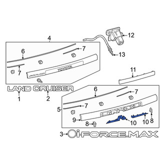Toyota OE - Rear Left Liftgate Finish Panel
