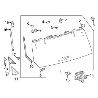 Toyota OE - Back Glass Bracket