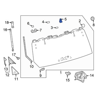 Toyota OE - Back Glass Bracket
