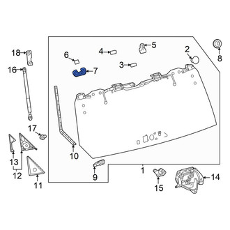 Toyota OE - Back Glass Bracket