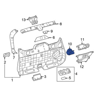 Toyota OE - Rear Right Outer Liftgate Trim Cover