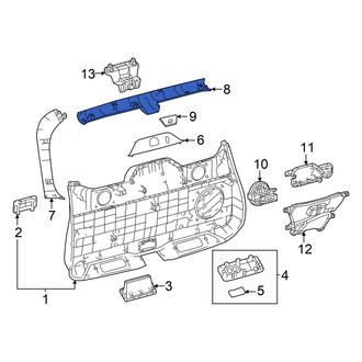 Toyota OE - Rear Right Liftgate Trim