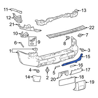 Toyota OE - Rear Left Bumper Extension