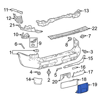 Toyota OE - Rear Lower Bumper Cover