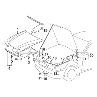 Toyota OE - Hood Seal Clip