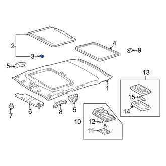 Toyota OE - Sunroof Handle