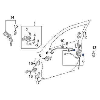 Toyota OE - Door Lock Rod Clip