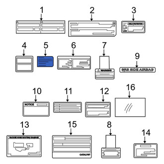 Toyota OE - Fuel Information Label