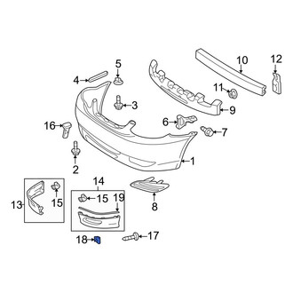 Toyota OE - Bumper Cover Nut