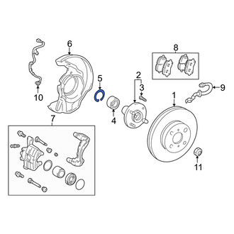 Toyota OE - Wheel Bearing Snap Ring