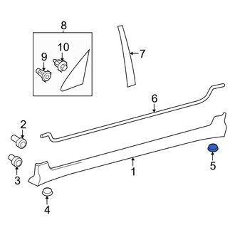 Toyota OE - Rocker Panel Molding Clip
