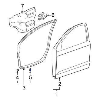 Toyota OE - Lower Door Seal Clip