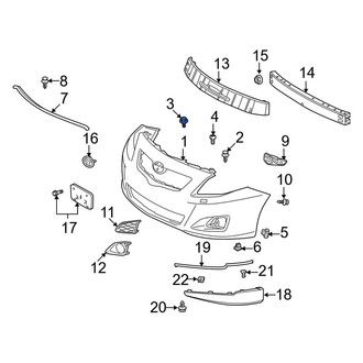 Toyota OE - Front Bumper Cover Bolt