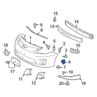 Toyota OE - Grille Reinforcement Clip