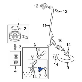 Toyota OE - Engine Oil Cooler Line Drain Valve