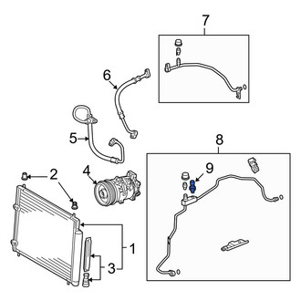 Toyota OE - A/C Refrigerant Pressure Sensor