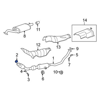 Toyota OE - Rear Catalytic Converter Gasket