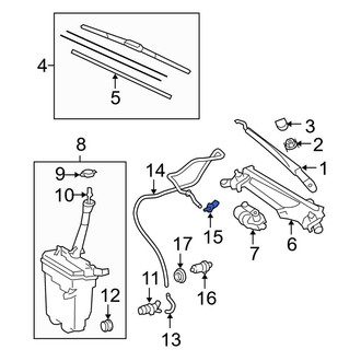 Toyota OE - Front Windshield Washer Nozzle