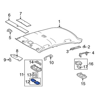 Toyota OE - Right Map Light Lens