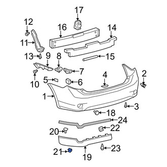 Toyota OE - Spoiler Clip
