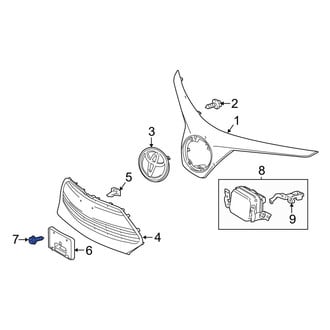 Toyota OE - License Plate Bracket Screw