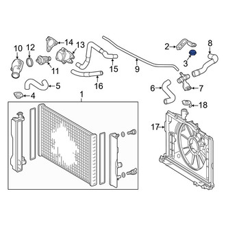 Toyota OE - Upper Radiator Insulator