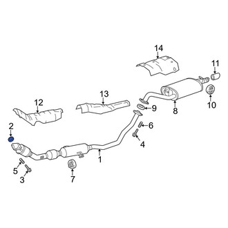 Toyota OE - Rear Catalytic Converter Gasket