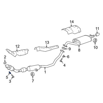 Toyota OE - Front Exhaust Bolt Spring