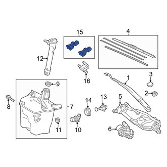 Toyota OE - Front Windshield Washer Nozzle