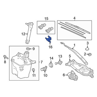 Toyota OE - Front Right Windshield Washer Check Valve
