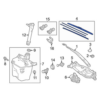 Toyota OE - Left Wiper Blade