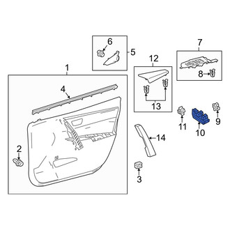 Toyota OE - Front Left Door Window Lock-Out Switch
