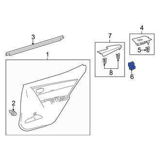 Toyota OE - Rear Door Window Switch
