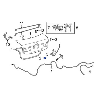 Toyota OE - Rear Deck Lid Stop Buffer