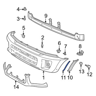 Toyota OE - Front Forward Wheel Arch Molding Seal